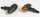 HIGHSIDER smart Micro-Bullet Glühlampen Blinker Gehäuse Schwarz / Linse Orange (Paar), Vorn & Hinten