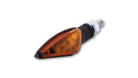 HIGHSIDER smart Toledo Glühlampen Blinker Gehäuse Schwarz / Linse Orange (Paar), Vorn & Hinten
