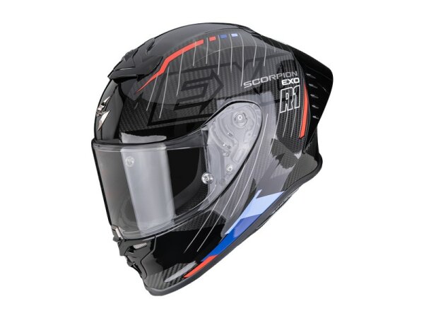 Scorpion EXO-R1 EVO II CARBON AIR SURGE Schwarz-Blau-Rot