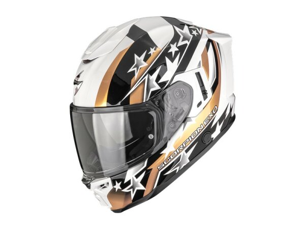 Scorpion EXO-1500 AIR ETOILE Weiß-Schwarz-Gold