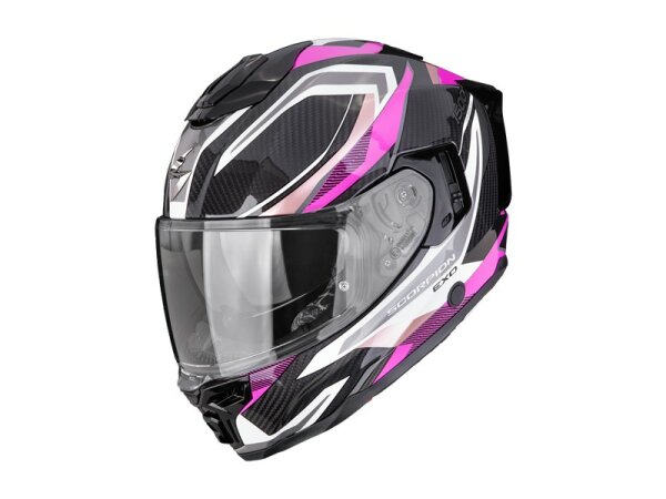Scorpion EXO-1500 CARBON AIR HYDRO Schwarz-Weiss-Rosa