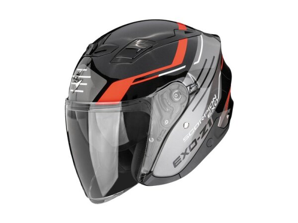 Scorpion EXO-Z1 PRYMUS Metall Schwarz-Silber-Rot