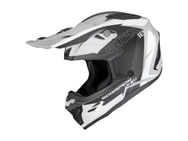 Scorpion SMX-10 SPEED Matt Grau-Schwarz-Weiß