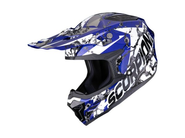 Scorpion SMX-10 GASOLINE Blau-Weiß-Schwarz