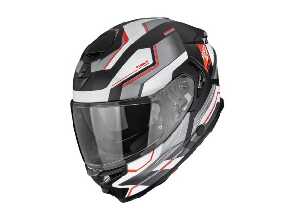 Scorpion EXO-GT SP AIR CARBON ARKON Matt Weiß-Silber-Rot