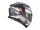 Scorpion EXO-GT SP AIR CARBON ARKON Matt Weiß-Silber-Rot