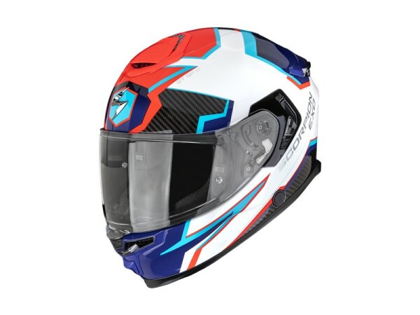Scorpion EXO-GT SP AIR CARBON ATLAS Weiß-Blau-Rot