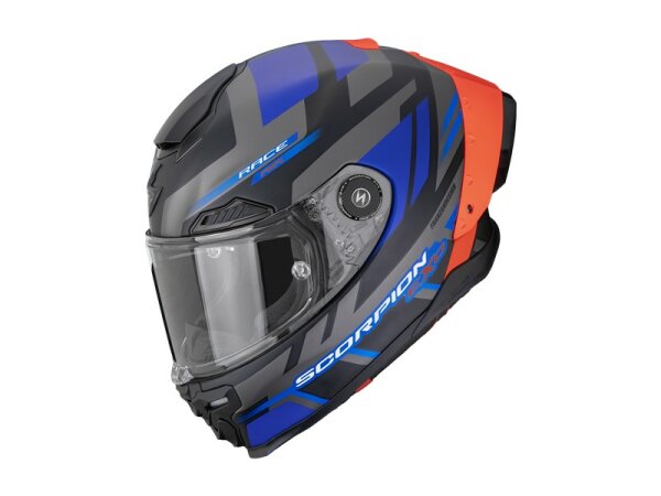 Scorpion EXO-RACE AIR CARBON FURY Matt Schwarz-Grau-Blau