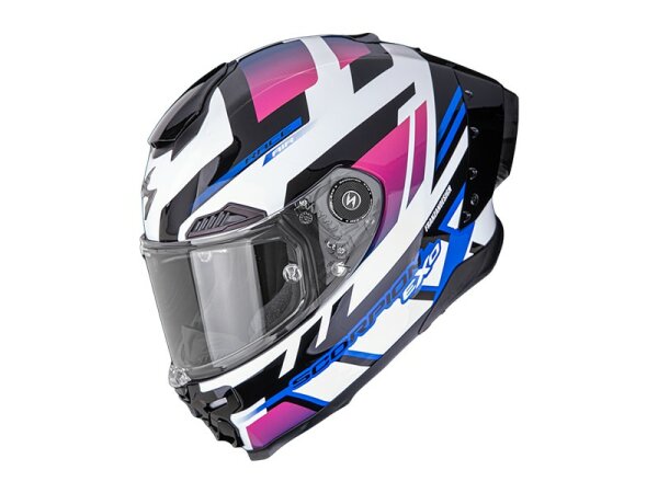 Scorpion EXO-RACE AIR CARBON FURY Weiß-Rosa-Blau