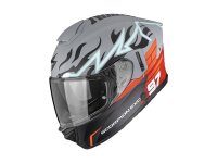 Scorpion EXO-530 AIR JSK 97 Matt grau-Rot