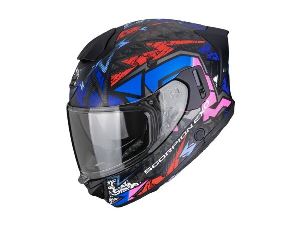 Scorpion EXO-530 AIR METEOR Matt Schwarz-Schwarz-Rosa
