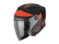 Scorpion EXO-GT JET CARBON CREST Matt Schwarz-Rot