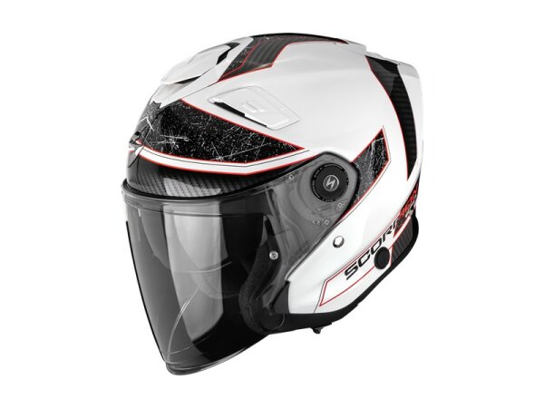 Scorpion EXO-GT JET CARBON CREST Weiß-Rot