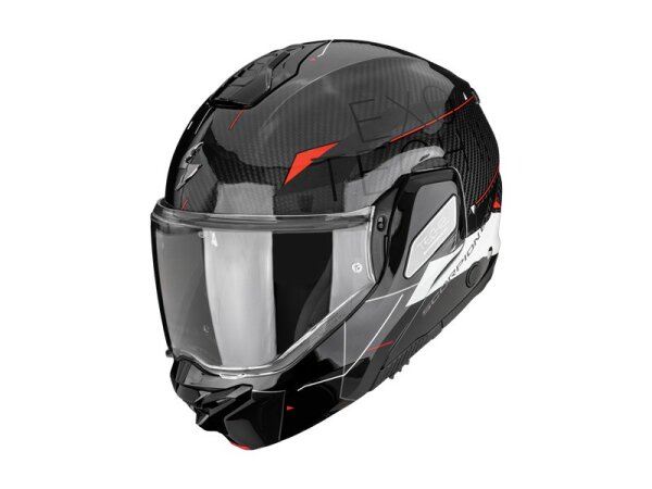 Scorpion EXO-TECH II CARBON VIATOR Schwarz-Weiß-Rot