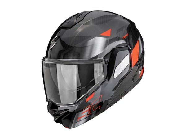 Scorpion EXO-TECH II CARBON DRIFT Schwarz-Silber-Rot