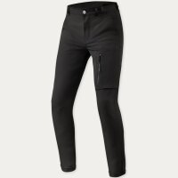 REVIT!  Herren Chino Terry Skinny Schwarz L30
