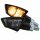 LED-Blinker "Bull" | Paar | getönt | schwarz M8 | ABS | L 54 x B 27 x T 28 mm | E-geprüft