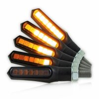 LED-Blinker "STICK SEQ" | schwarz M8 | Paar | L...