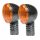 Micro-Flash-Blinker | Carbon | M10 | kurz | gelb 12V/21W Halogen | E-geprüft