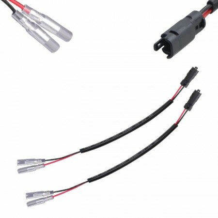 Adapterkabel Blinker | Triumph Daytona/Trident 660 Paar | Japan-2er Rundstecker weiblich | Ø 3,5mm