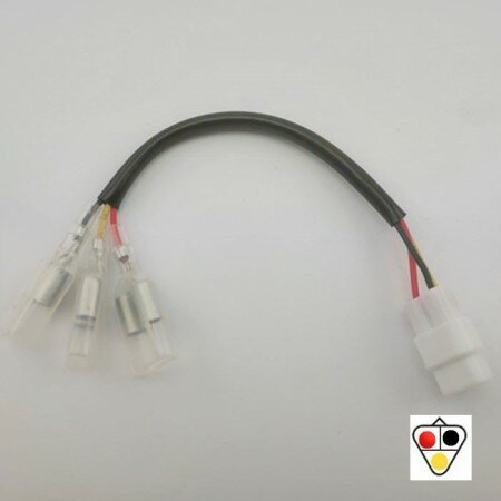 Adapterkabel "Rücklicht" | Yamaha WR125 3 Kabel Japan-2er-Rundstecker weiblich Ø 3,5mm