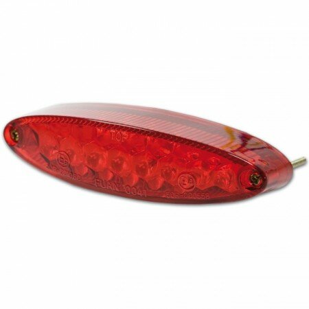 LED-Rücklicht "Mini-Classic" | rot | KZB  B 105 x H 30 x T 32 mm | E-geprüft