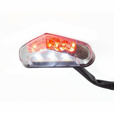 LED-Rücklicht "Brisk 2" | KZB | klar Maße: B 84 x H 22 x T 39 mm | E-geprüft