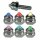 LED-Schraubenset, blau/rot, 6 mm, Edelstahl Farbwechsel