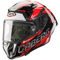 Caberg Helm GP Carbon Scratch rot/weiß-grau