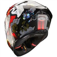 Caberg Helm GP Carbon Scratch rot/weiß-grau