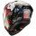 Caberg Helm GP Carbon Scratch rot/weiß-grau