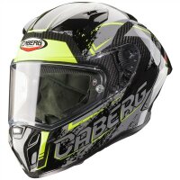 Caberg Helm GP Carbon Scratch grau/fluo-gelb-weiß