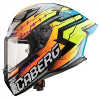 Caberg Helm GP Carbon Magma fluo-gelb/hellblau-Fuchsia