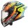 Caberg Helm GP Carbon Magma fluo-gelb/hellblau-Fuchsia