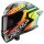 Caberg Helm GP Carbon Magma fluo-gelb/hellblau-Fuchsia