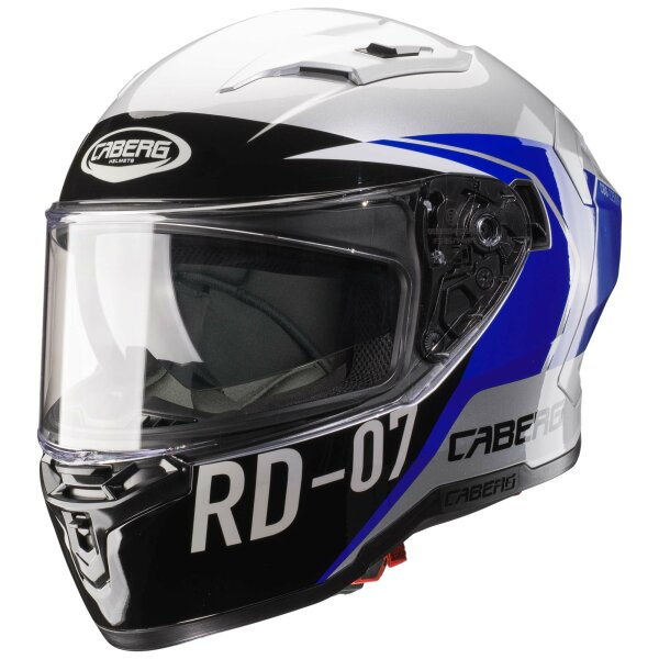 Caberg Helm Gladio Sonic silber/schwarz-blau-weiß