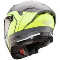 Caberg Helm Gladio Sonic matt-gun metallic/schwarz-fluo-gelb-weiß
