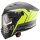 Caberg Helm Gladio Sonic matt-gun metallic/schwarz-fluo-gelb-weiß
