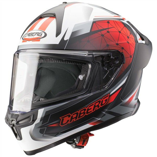 Caberg Helm Roxter Kiso matt-schwarz/rot-weiß