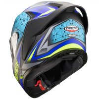 Caberg Helm Roxter Kiso matt-schwarz/blau-fluo-gelb