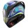 Caberg Helm Roxter Kiso matt-schwarz/blau-fluo-gelb